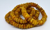 Amber Rough Rondel strand 45 beads-beads incl pearls-Beadthemup