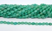 Amazonite (dyed) Polished oval 6x8mm strand 50 beads-beads incl pearls-Beadthemup