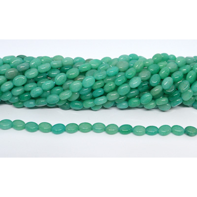 Amazonite (dyed) Polished oval 6x8mm strand 50 beads