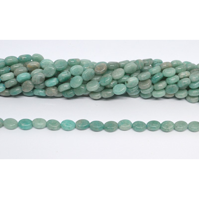 Amazonite Polished oval 6x8mm strand 50 beads