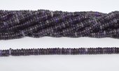 Amethyst Polished Rondel 6x2mm strand 180 beads-beads incl pearls-Beadthemup