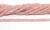 Rose Quartz Polished Rondel 6x2mm strand 180 beads-beads incl pearls-Beadthemup