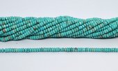 Howlite Dyed Faceted Rondel 2x4mm strand 164 beads-beads incl pearls-Beadthemup