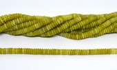 Lemon Jade Polished Rondel 6x2mm strand 180 beads-beads incl pearls-Beadthemup