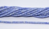 Blue Lace Agate Polished Rondel 2x4mm strand 164 beads-beads incl pearls-Beadthemup
