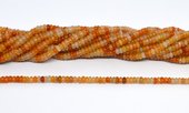 Red Adventurine Polished Rondel 2x4mm strand 164 beads-beads incl pearls-Beadthemup