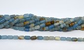 Blue Calcite Polished Barrel 6x9mm strand 42 beads-beads incl pearls-Beadthemup