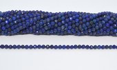 Lapis A Faceted Round 4mm strand  86 beads-beads incl pearls-Beadthemup