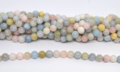 Beryl A polished round 8mm  strand 46 beads-beads incl pearls-Beadthemup