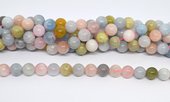Beryl A polished round 10mm  strand 40 beads-beads incl pearls-Beadthemup