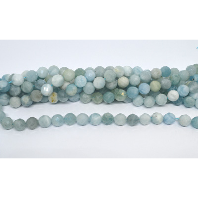 Aquamarine Faceted round 10mm 19cm strand 21 beads