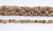 Rutlie Quartz Chip 8x12mm strand 70 beads-beads incl pearls-Beadthemup