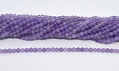 Lavender Amethyst polished round 4mm strand 88 beads-beads incl pearls-Beadthemup