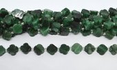 Green Lepidolite 11mm 4 leaf Clover 19cm strand 15 beads-beads incl pearls-Beadthemup