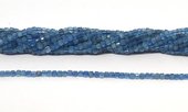 Aquamarine Faceted Cube 2.5mm strand 40cm-beads incl pearls-Beadthemup