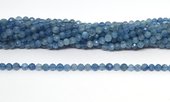 Aquamrine Faceted Round 4mm strand 92 beads-beads incl pearls-Beadthemup