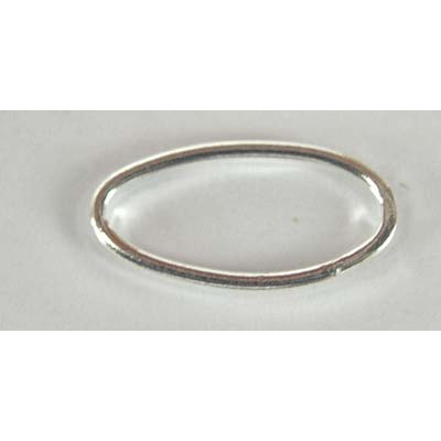 Sterling Silver oval ring Closed 0.8x13x6mm  4 pack
