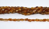 Citrine AB polished nugget 6x8mm strand 40 beads-beads incl pearls-Beadthemup