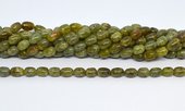 Green Garnet polished oval nugget 6x9mm strand 44 beads-beads incl pearls-Beadthemup