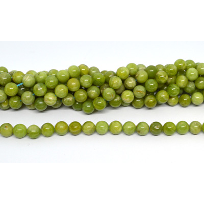 Chinese Green Garnet Polished Round 8mm beads 50 beads