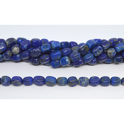 Lapis Lazuli Rectangle nugget 10x14mm strand 32 beads