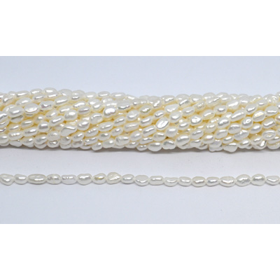 Freshwater Pearl Baroque 3-4mm strand 74 beads