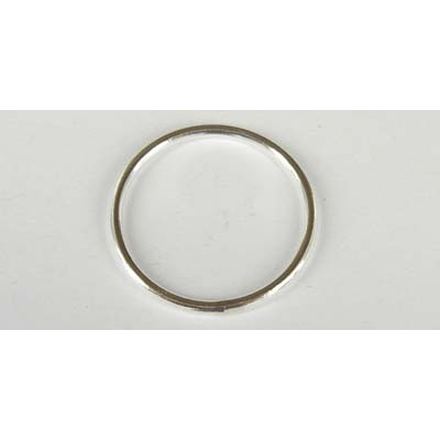Sterling Silver Ring 2x29mm round 2 pack