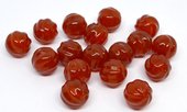 Carnelian Carved round 12mm EACH BEAD-beads incl pearls-Beadthemup