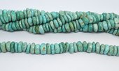 Turquoise natural rondel nugget 8x15mm strand 72 beads-beads incl pearls-Beadthemup