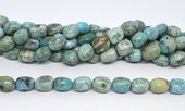 African Blue Opal nugget 12x15mm strand 28 beads-beads incl pearls-Beadthemup