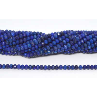 Lapis Lazuli faceted rondel 4x6mm strand 84 beads