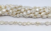 Freshwater Pearl Keshi  7.5-8mm strand 30 beads-beads incl pearls-Beadthemup