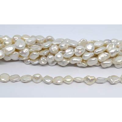 Freshwater Pearl Keshi  7.5-8mm strand 30 beads