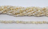 Freshwater Pearl Keshi  side drill 6mm strand 38cm-beads incl pearls-Beadthemup