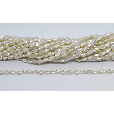 Freshwater Pearl Keshi  4-5mm strand 60 beads