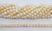 Freshwater Pearl almost round 7-8mm strand 52 beads-beads incl pearls-Beadthemup