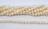 Freshwater Pearl almost round 8-9mm strand 50 beads-beads incl pearls-Beadthemup