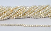 Freshwater Pearl almost round 4-5mm strand 92 beads-beads incl pearls-Beadthemup
