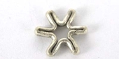 Sterling Silver Bead Daisy 6 point 9mm 10 pack-findings-Beadthemup