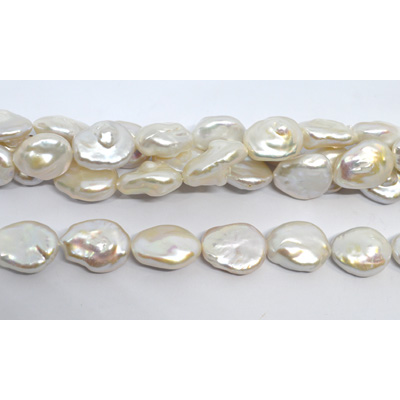 Freshwater Pearl Keshi  16-18mm strand 18 beads