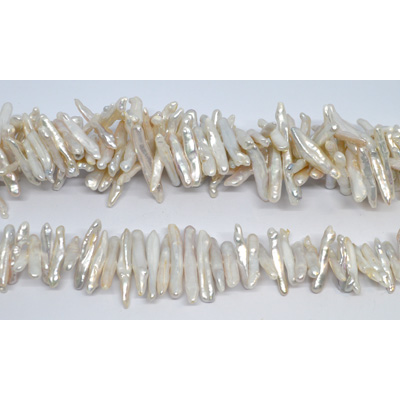 Freshwater Pearl Biwa 25-30x5mm strand