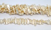 Freshwater Pearl Biwa 20x9mm strand 58 beads-beads incl pearls-Beadthemup