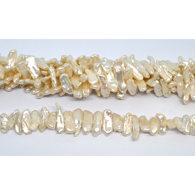 Freshwater Pearl Biwa 20x9mm strand 58 beads