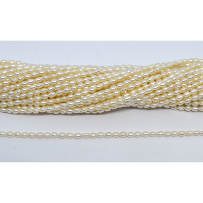 Freshwater Pearl Rice 3-4mm strand 79 beads