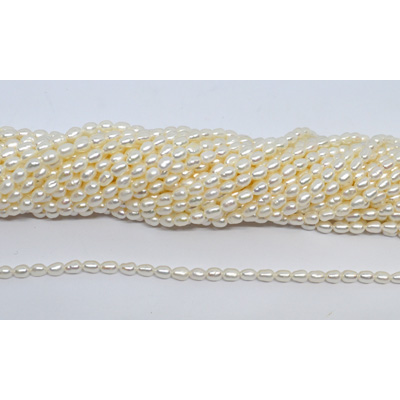 Freshwater Pearl Rice 4mm strand 68 beads