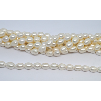 Freshwater Pearl Rice 9-10mm strand 28 beads