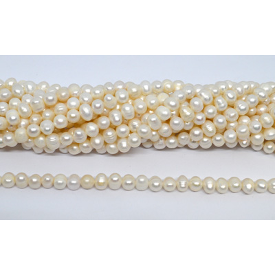 Freshwater Pearl Potato 5-6mm strand 58 beads
