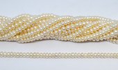 Freshwater Pearl Rondel/Button 4-5mm strand 100 beads-beads incl pearls-Beadthemup