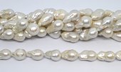 Freshwater Pearl Baroque 13x22 strand 19 beads-beads incl pearls-Beadthemup