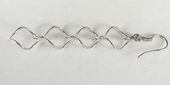 Sterling Silver Earring/Chandelier 60mm dbl crv-findings-Beadthemup